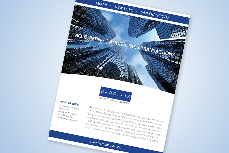 Magazine Advertising Design - Accounting Firm