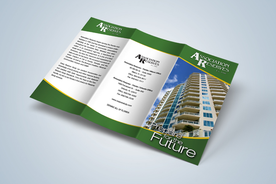 Brochure Trifold design - Association Reserves